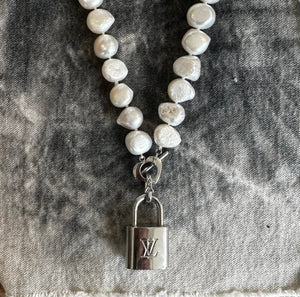 Louis Vuitton repurposed pearl necklace