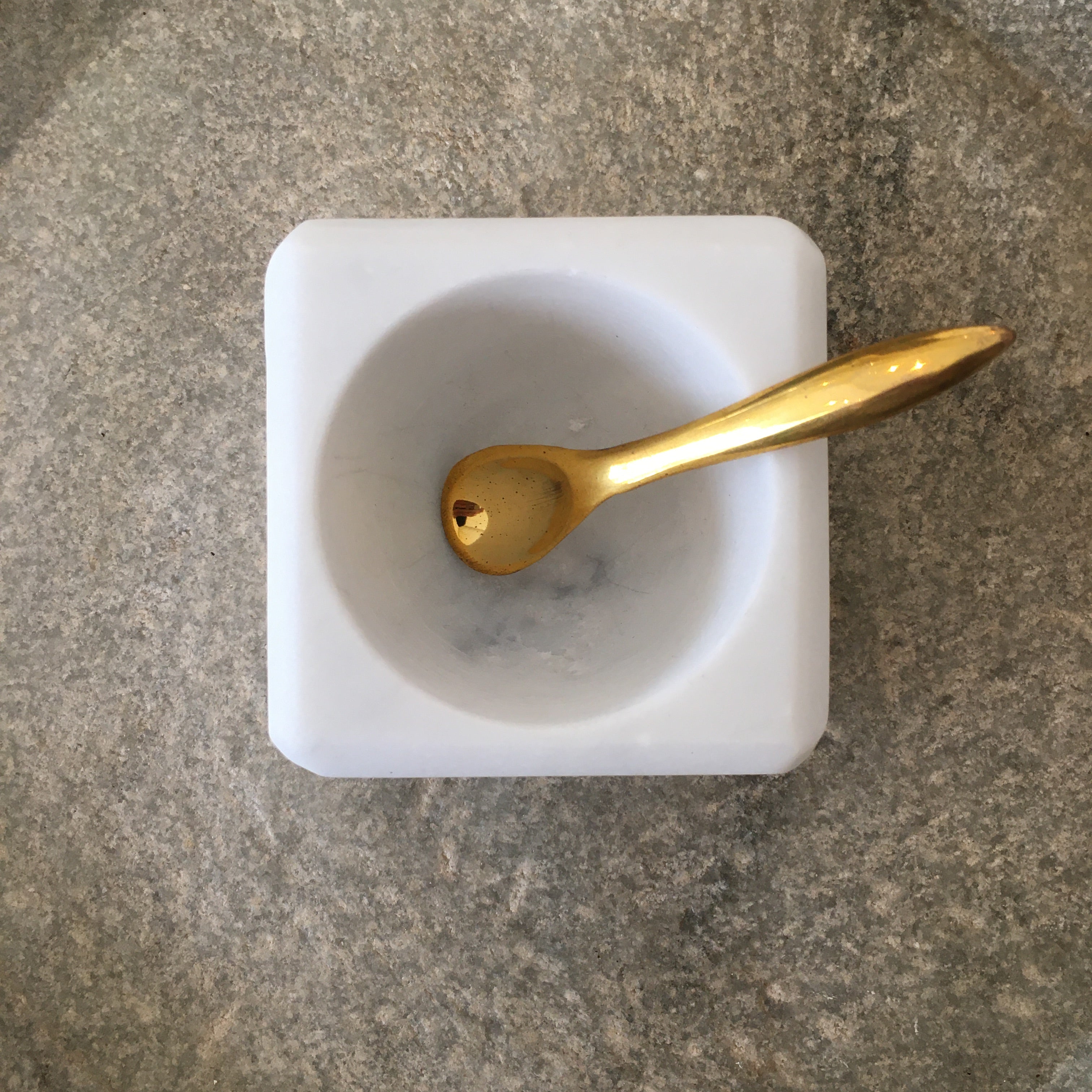 Marble Bowl With Spoon